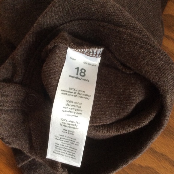 Carter’s Football Brown Onesie, Boys Sz 18 mos. - Picture 7 of 7